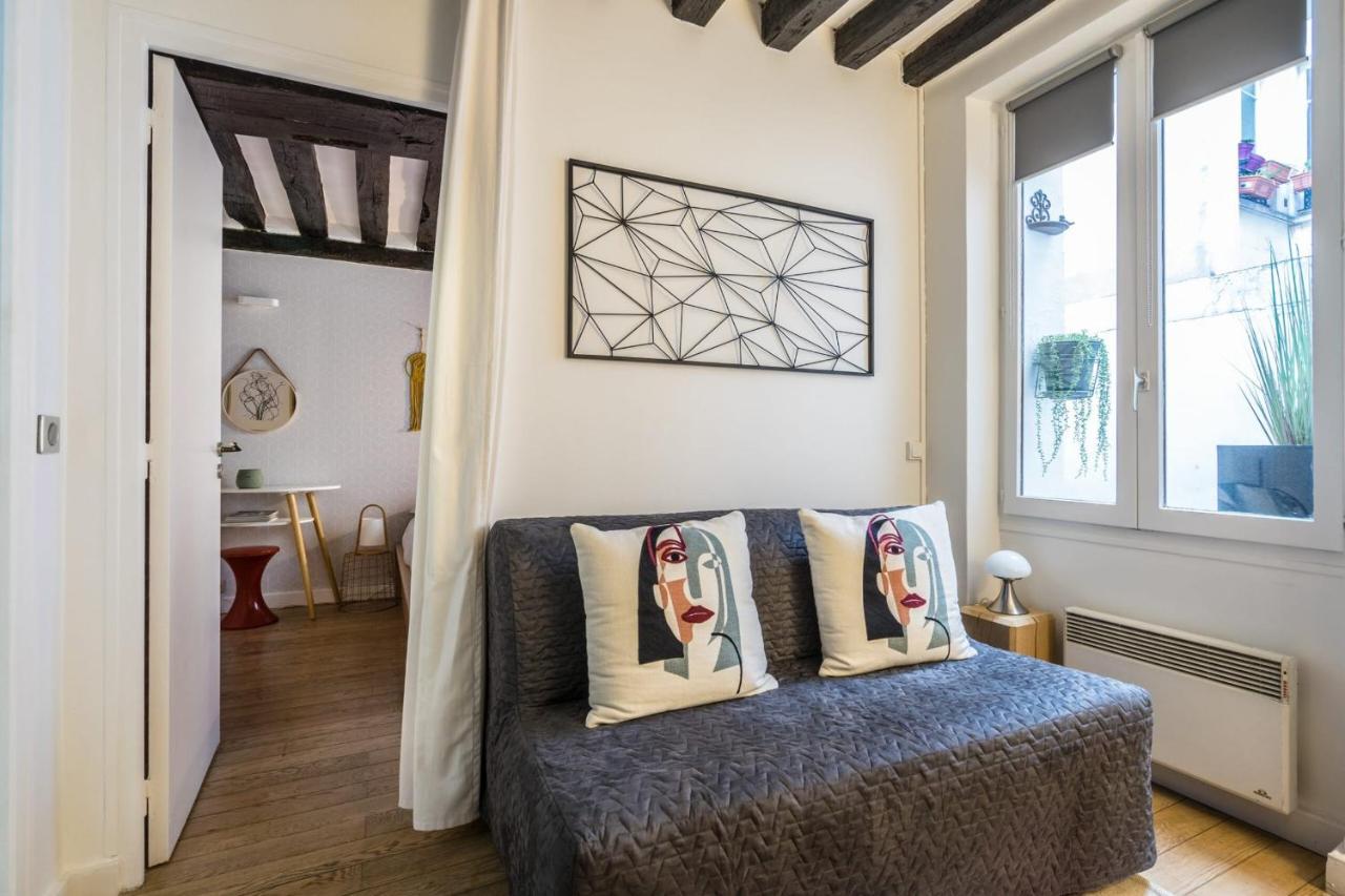 Chic Avec Patio - 2br 6p - Le Marais Parijs